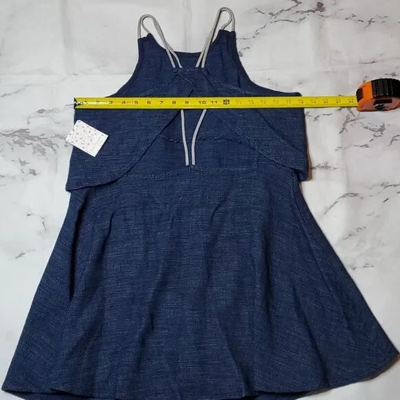 Free People Blue Cold Shoulder dress - Picture 3 of 4